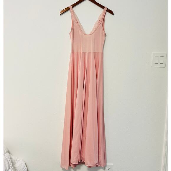 Vintage Olga Bodysilk Pink Nightgown GRAND FULL SWEEP Style 9687 Size L - Picture 14 of 16